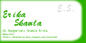 erika skamla business card